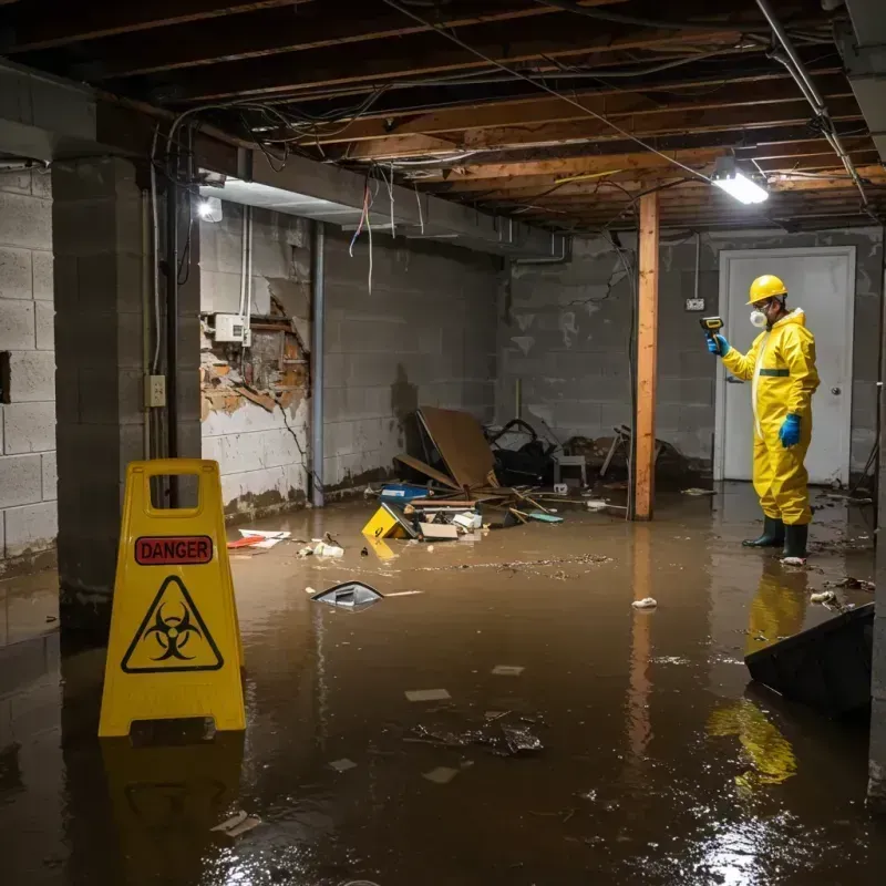 Flooded Basement Electrical Hazard in Valinda, CA Property